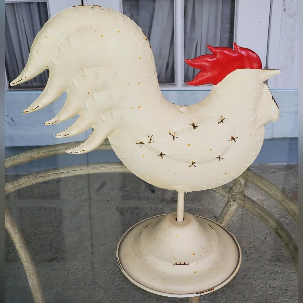 Vintage Metal Rooster Home/Kitchen Decor, Farmhouse Rustic Decor